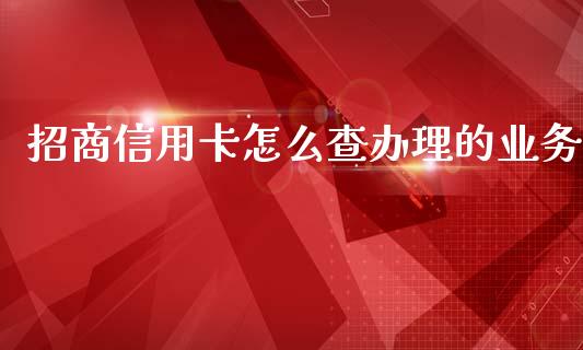招商信用卡怎么查办理的业务_https://wap.letulww.com_投资策略_第1张