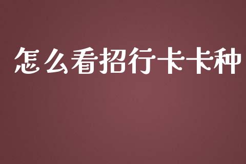 怎么看招行卡卡种_https://wap.letulww.com_融资租赁_第1张