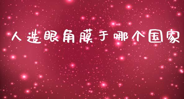 人造眼角膜于哪个国家_https://wap.letulww.com_投资策略_第1张