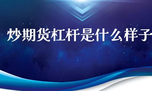 炒期货杠杆是什么样子_https://wap.letulww.com_投资策略_第1张