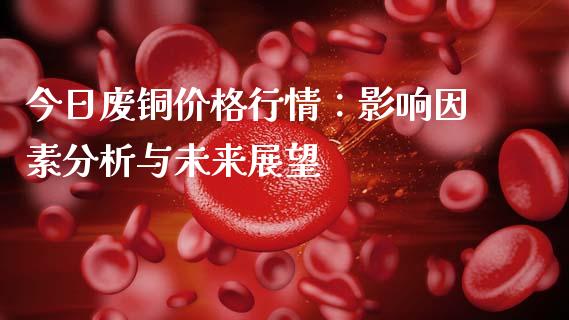 今日废铜价格行情：影响因素分析与未来展望_https://wap.letulww.com_投资管理_第1张