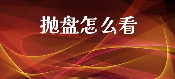 抛盘怎么看_https://wap.letulww.com_融资租赁_第1张