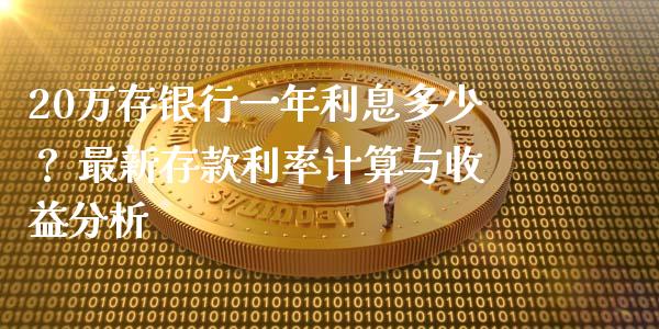 20万存银行一年利息多少？ 最新存款利率计算与收益分析_https://wap.letulww.com_投资策略_第1张