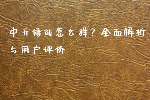 中天储能怎么样？全面解析与用户评价_https://wap.letulww.com_外汇交易_第1张
