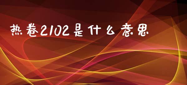 热卷2102是什么意思_https://wap.letulww.com_融资租赁_第1张