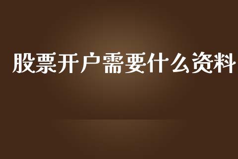 股票开户需要什么资料_https://wap.letulww.com_投资管理_第1张