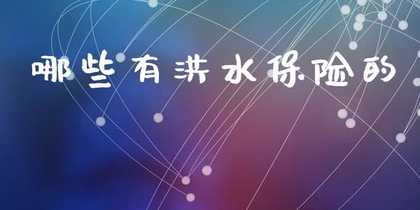 哪些有洪水保险的_https://wap.letulww.com_外汇交易_第1张