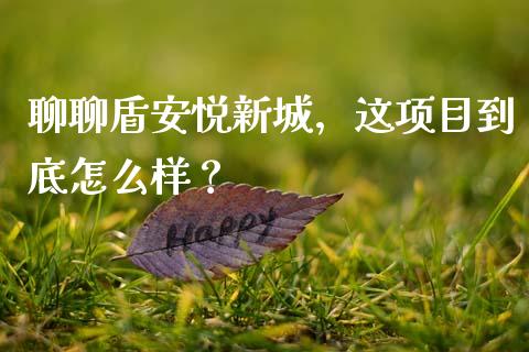 聊聊盾安悦新城，这项目到底怎么样？_https://wap.letulww.com_投资策略_第1张