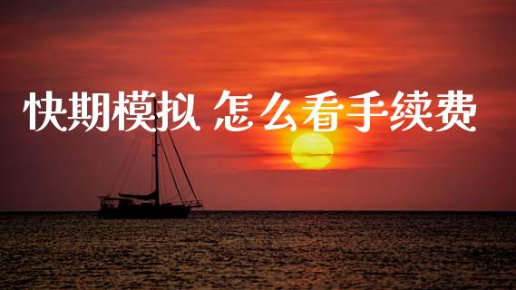 快期模拟 怎么看手续费_https://wap.letulww.com_投资管理_第1张