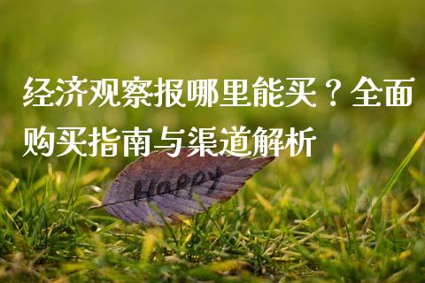 经济观察报哪里能买？全面购买指南与渠道解析_https://wap.letulww.com_投资管理_第1张