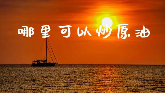 哪里可以炒原油_https://wap.letulww.com_融资租赁_第1张