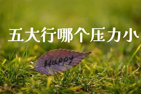 五大行哪个压力小_https://wap.letulww.com_投资策略_第1张