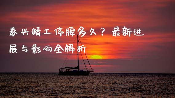 春兴精工停牌多久？最新进展与影响全解析_https://wap.letulww.com_投资策略_第1张