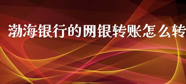 渤海银行的网银转账怎么转_https://wap.letulww.com_投资管理_第1张