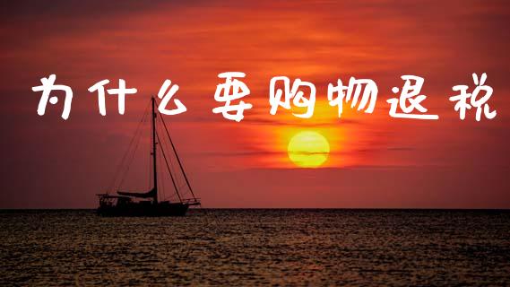 为什么要购物退税_https://wap.letulww.com_投资策略_第1张