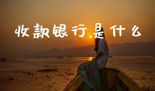 收款银行是什么_https://wap.letulww.com_投资策略_第1张