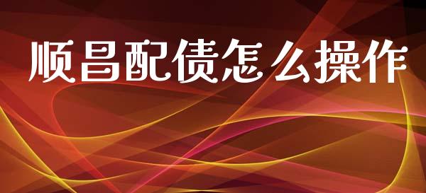 顺昌配债怎么操作_https://wap.letulww.com_投资策略_第1张