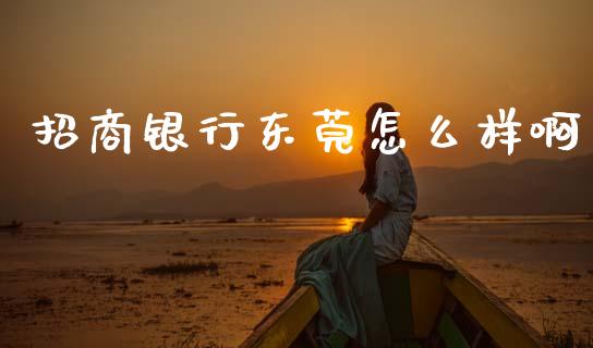 招商银行东莞怎么样啊_https://wap.letulww.com_融资租赁_第1张