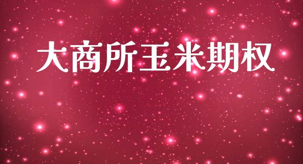 大商所玉米期权_https://wap.letulww.com_融资租赁_第1张