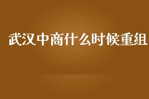 武汉中商什么时候重组_https://wap.letulww.com_融资租赁_第1张