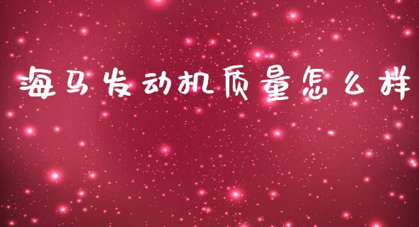 海马发动机质量怎么样_https://wap.letulww.com_投资管理_第1张