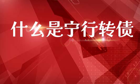 什么是宁行转债_https://wap.letulww.com_投资管理_第1张