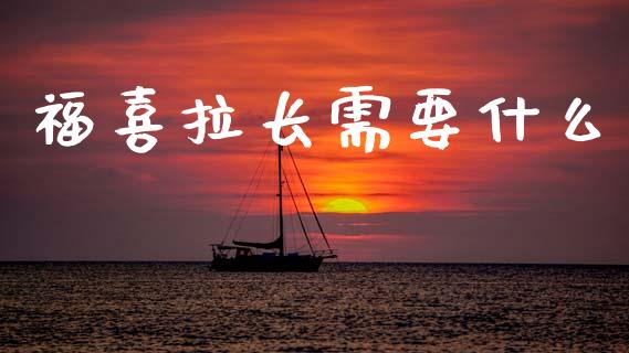 福喜拉长需要什么_https://wap.letulww.com_外汇交易_第1张