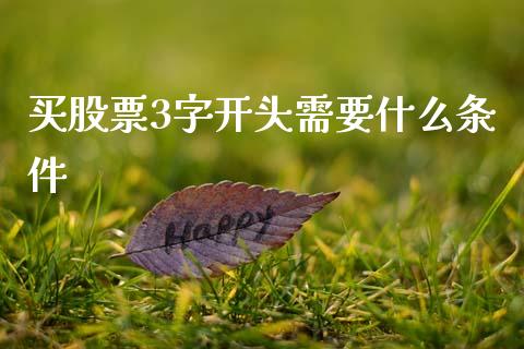 买股票3字开头需要什么条件_https://wap.letulww.com_外汇交易_第1张
