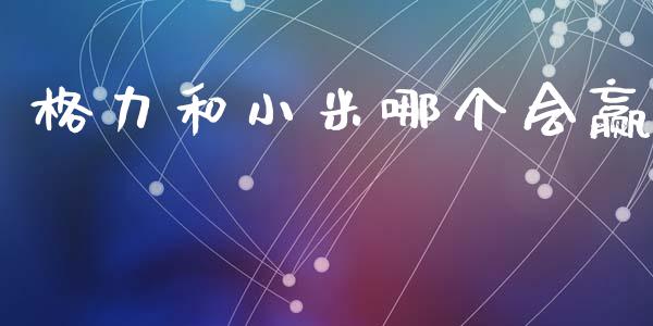 格力和小米哪个会赢_https://wap.letulww.com_融资租赁_第1张