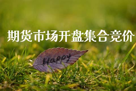 期货市场开盘集合竞价_https://wap.letulww.com_融资租赁_第1张