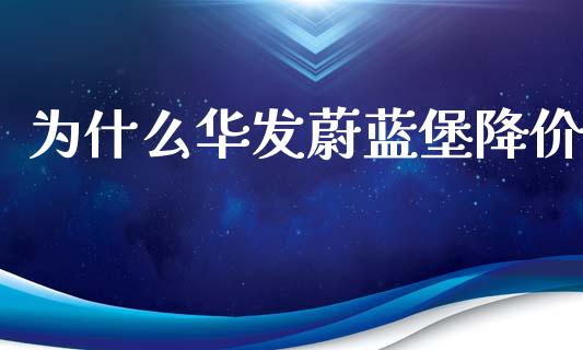 为什么华发蔚蓝堡降价_https://wap.letulww.com_融资租赁_第1张