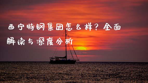 西宁特钢集团怎么样？全面解读与深度分析_https://wap.letulww.com_融资租赁_第1张