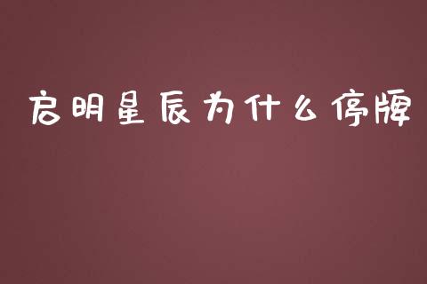 启明星辰为什么停牌_https://wap.letulww.com_投资策略_第1张