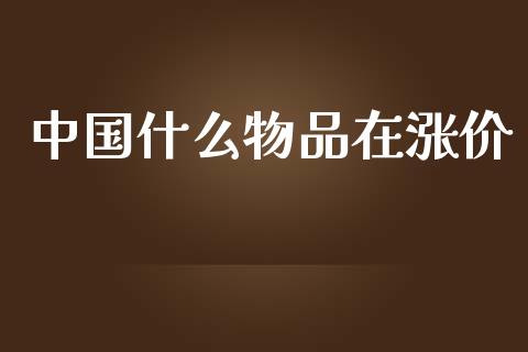 中国什么物品在涨价_https://wap.letulww.com_融资租赁_第1张