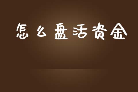 怎么盘活资金_https://wap.letulww.com_投资管理_第1张