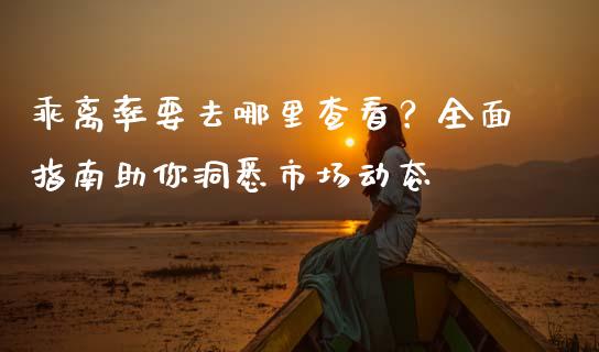 乖离率要去哪里查看？全面指南助你洞悉市场动态_https://wap.letulww.com_外汇交易_第1张