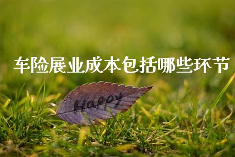 车险展业成本包括哪些环节_https://wap.letulww.com_融资租赁_第1张