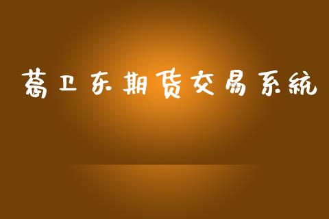 葛卫东期货交易系统_https://wap.letulww.com_投资管理_第1张