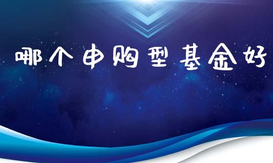 哪个申购型基金好_https://wap.letulww.com_投资管理_第1张