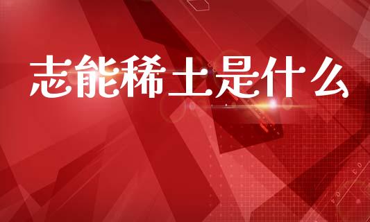 志能稀土是什么_https://wap.letulww.com_投资管理_第1张