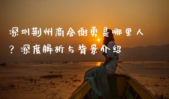 深圳荆州商会谢勇是哪里人？深度解析与背景介绍_https://wap.letulww.com_投资策略_第1张