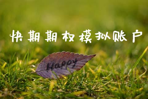 快期期权模拟账户_https://wap.letulww.com_投资管理_第1张