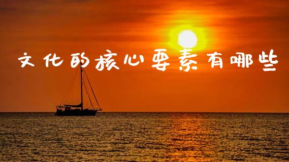 文化的核心要素有哪些_https://wap.letulww.com_投资管理_第1张