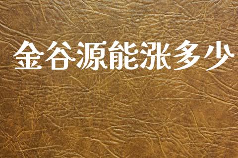 金谷源能涨多少_https://wap.letulww.com_融资租赁_第1张