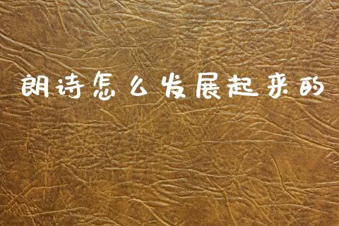 朗诗怎么发展起来的_https://wap.letulww.com_投资策略_第1张