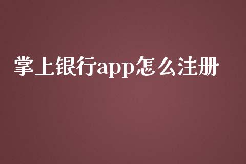 掌上银行app怎么注册_https://wap.letulww.com_投资管理_第1张