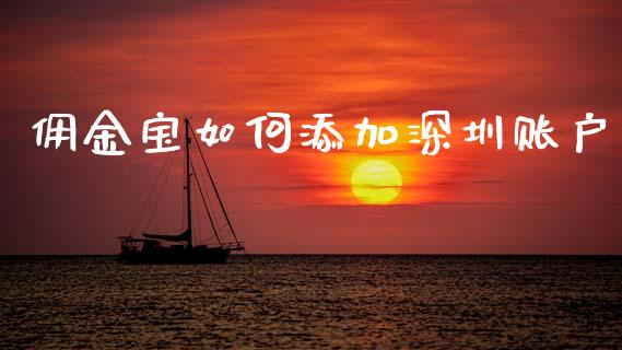 佣金宝如何添加深圳账户_https://wap.letulww.com_投资管理_第1张