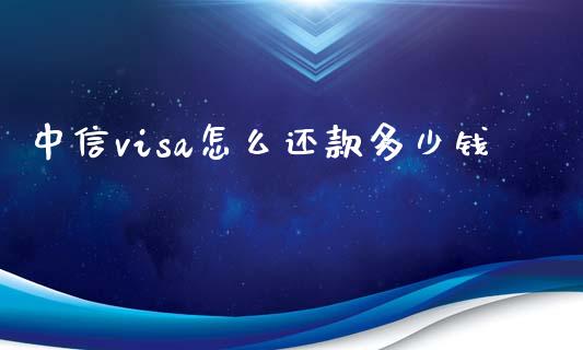 中信visa怎么还款多少钱_https://wap.letulww.com_外汇交易_第1张