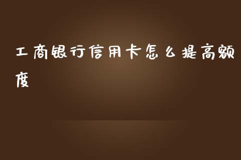 工商银行信用卡怎么提高额度_https://wap.letulww.com_投资管理_第1张
