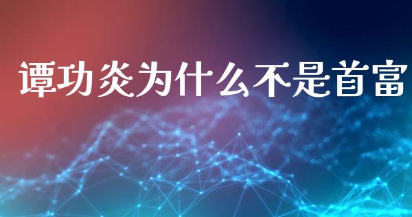 谭功炎为什么不是首富_https://wap.letulww.com_外汇交易_第1张